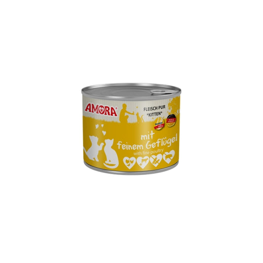 Amora Cat Dose Katzenkinder mit Geflügel - 200g, 6 Stück