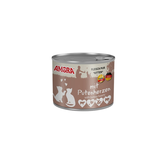 Amora Cat Dose Katzenkinder mit Putenherzen - 200g, 6 Stück