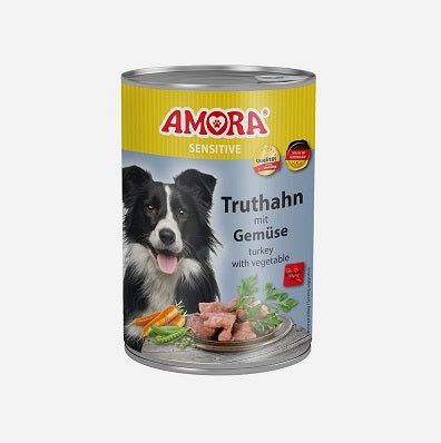 AMORA Dog Sensitive Truthahn & Gemüse - 400 g, 6 Stück