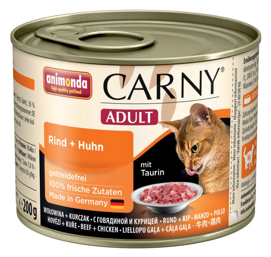 Animonda Cat Dose Carny Adult Rind & Huhn - 200 g, 6 Stück