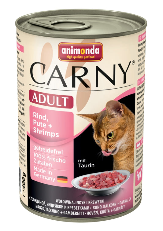 Animonda Cat Dose Carny Adult Rind & Pute & Shrimps - 400 g, 6 Stück