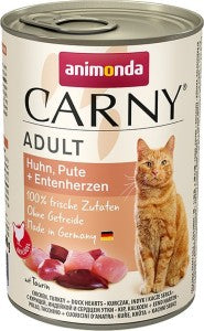 Animonda Cat Dose Carny Adult Huhn & Pute & Entenherzen - 400 g, 6 Stück