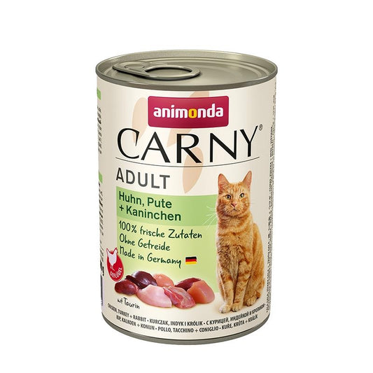 Animonda Cat Dose Carny Adult Huhn & Pute & Kaninchen - 400 g, 6 Stück
