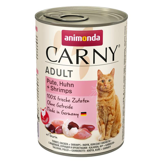 Animonda Cat Dose Carny Adult Pute & Huhn & Shrimps - 400 g, 6 Stück