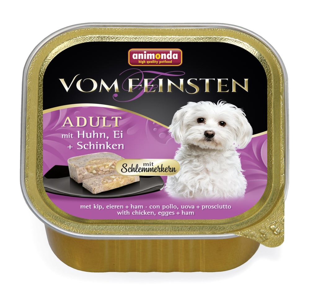 Animonda Dog Vom Feinsten Schlemmerkern mit Huhn, Ei & Schinken 150g, 22 Stück