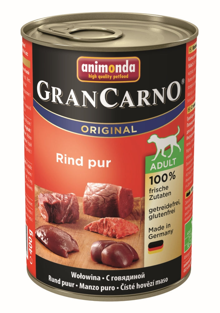 Animonda Dog Dose GranCarno Adult Rindfleisch pur 400g, 6 Stück