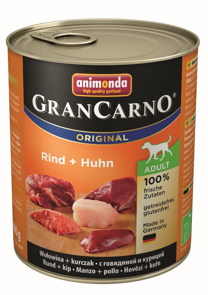 Animonda GranCarno Adult Rind & Huhn 800g, 6 Stück