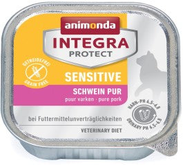 Animonda Cat Schale Integra Protect Sensitiv mit Schwein pur 100g, 16 Stück