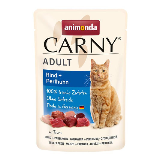 Animonda Carny PB Adult Rind + Perlhuhn 85g, 12 Stück