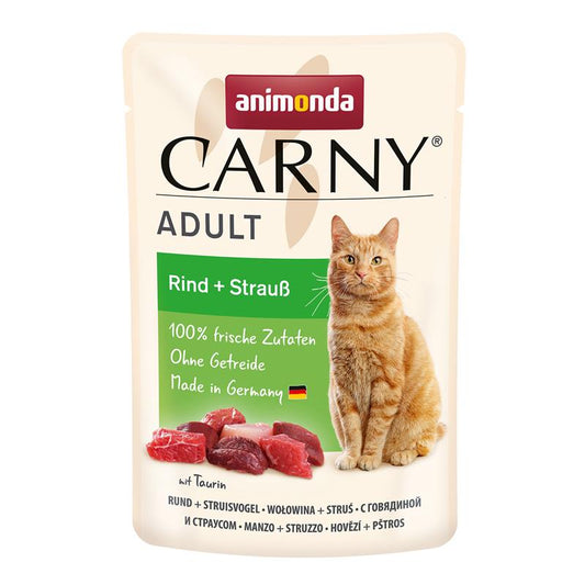 Animonda Carny PB Adult Rind + Strauß 85g, 12 Stück