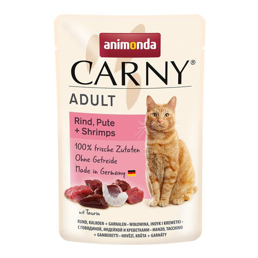 Animonda Carny PB Adult Rind, Pute + Shrimps 85g, 12 Stück