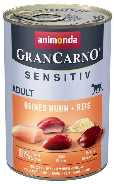Animonda GranCarno Adult Sensitive Reines Huhn & Reis - 400 g, 6 Stück