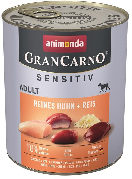 Animonda GranCarno Adult Sensitive Reines Huhn & Reis - 800 g, 6 Stück
