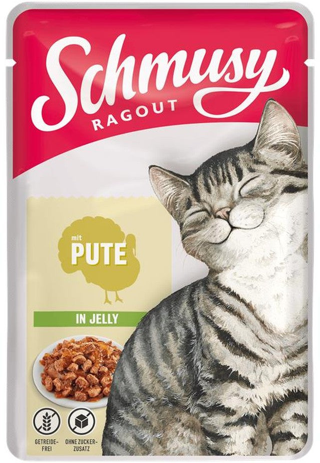 Schmusy Ragout mit Pute in Jelly 100g, 22 Stück