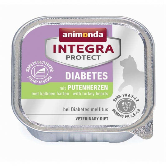 Animonda Cat Schale Integra Protect Diabetes mit Putenherzen 100g, 16 Stück