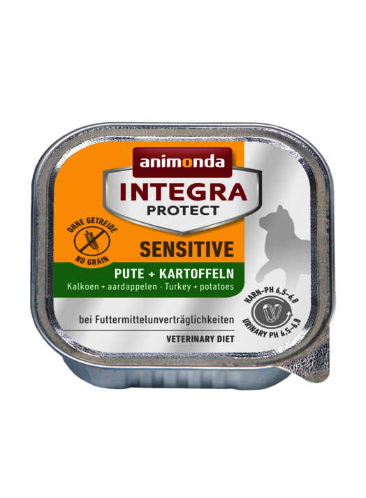 Animonda Cat Schale Integra Protect Sensitiv mit Pute & Kartoffel 100g, 16 Stück