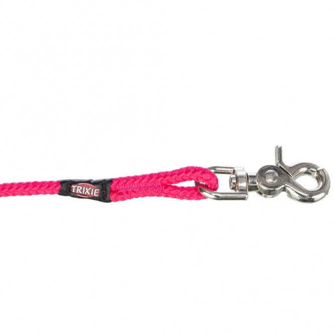 Trixie Schleppleine, rund aus Segeltau mit Trigger Snap Hook - fuchsia - 15 m