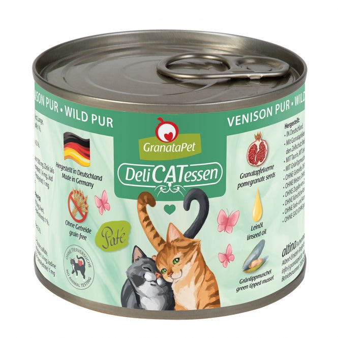 GranataPet Delicatessen Dose Wild PUR - 800 g, 6 Stück Katzenfutter
