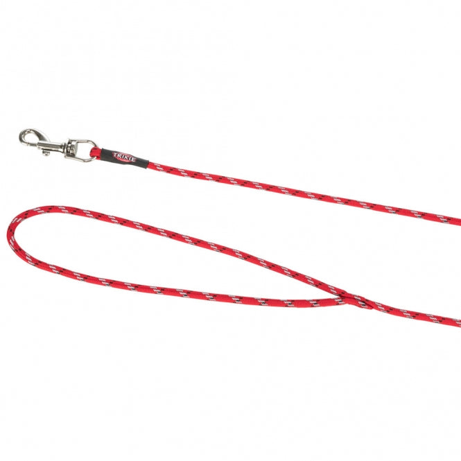 Trixie Junior Welpen-Schleppleine, rund - Rot / 8m, ø 4mm