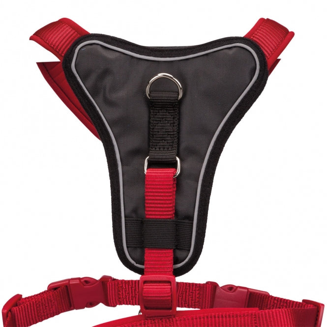 Trixie Premium Y-Geschirr - rot - 75-95 cm/25 mm