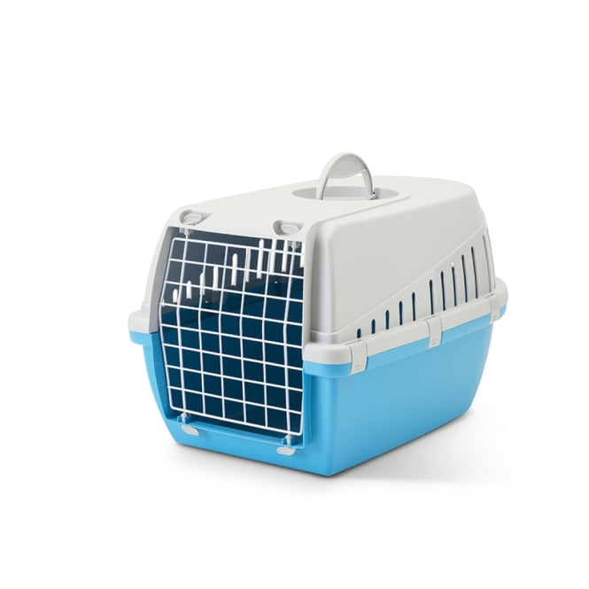 Savic Transportbox Trotter 2 - grau/blau – Hundetransportbox