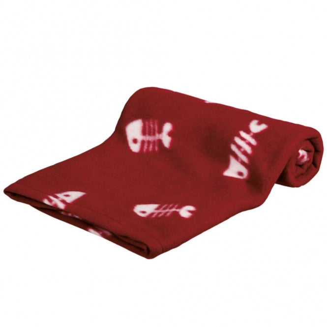 Trixie Fleecedecke Beany - bordeaux, 100 x 70 cm