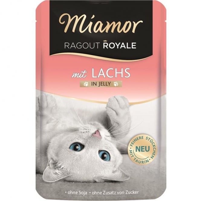 Miamor Ragout Royale in Jelly 100g - Lachs, 22 Stück