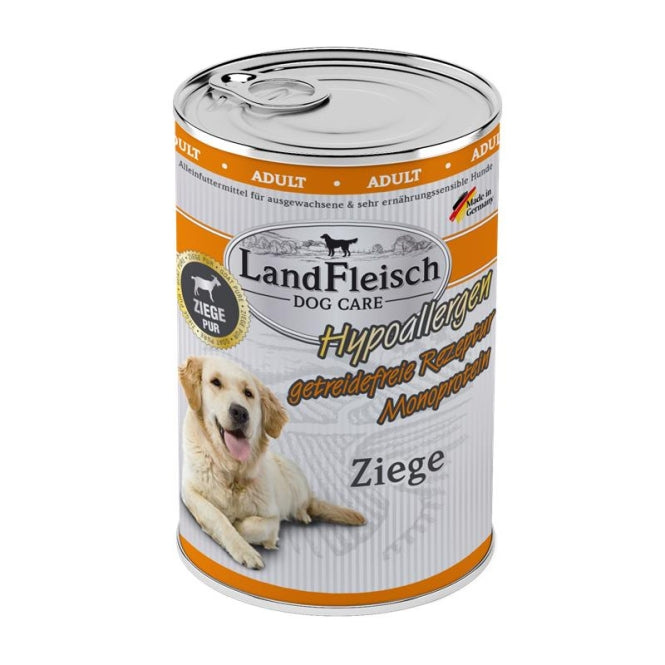 Landfleisch Dog Care Hypoallergen Ziege 400g, 6 Stück