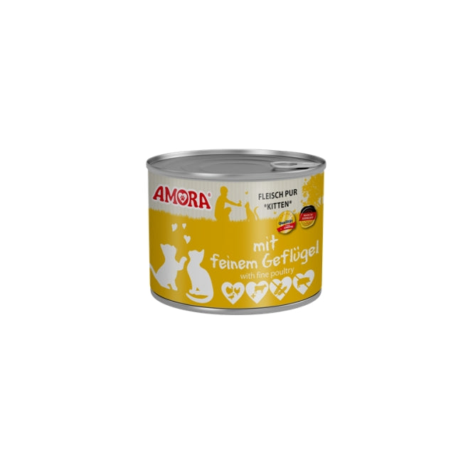 Amora Cat Dose Katzenkinder mit Geflügel - 200g, 6 Stück