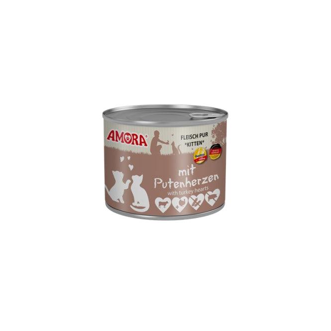 Amora Cat Dose Katzenkinder mit Putenherzen - 200g, 6 Stück