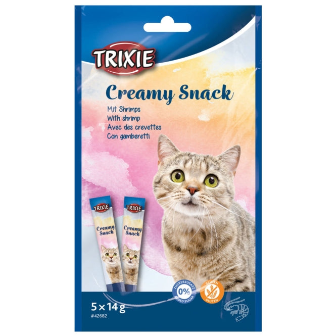 Trixie Creamy Snack Shrimp - 5 × 14 g – Katzensnack