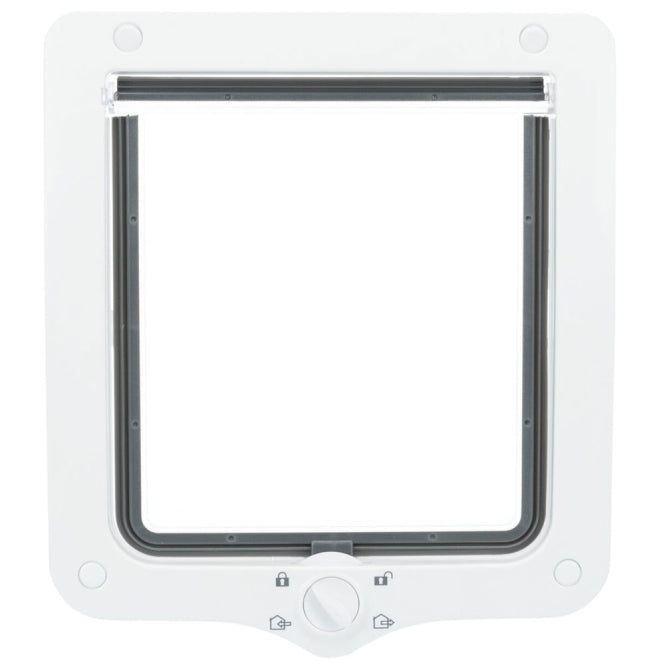 Trixie 4-Wege Freilauftür XXL mit Tunnel - weiß