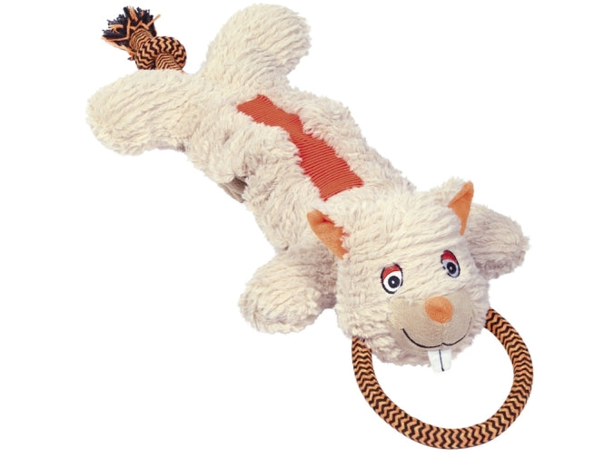 Nobby Plüsch Nager mit Seil - 59cm – Hundespielzeug