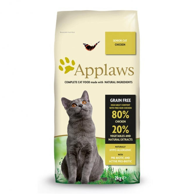 Applaws Cat Trockenfutter Senior mit Hühnchen - 2 kg Katzenfutter