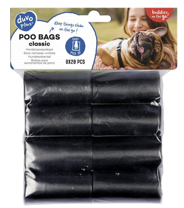 Duvoplus Hundekotbeutel classic schwarz - 16 x 20 Stück