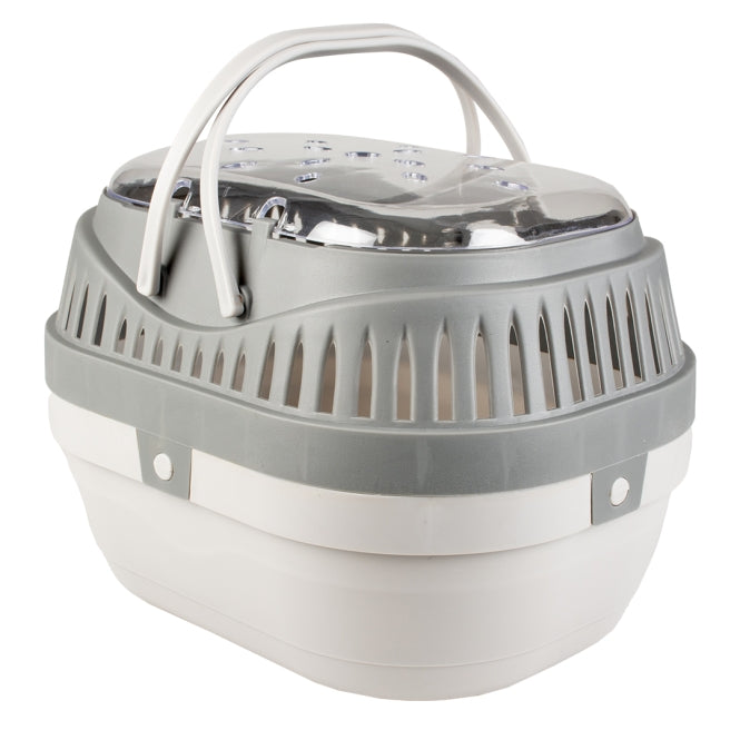 DUVO Duvoplus Transportbox für Kleintiere - grau - 23x17x15,5cm – Kleintier-Transportbox