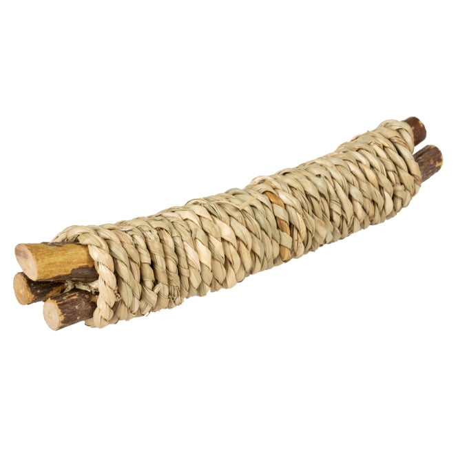 DUVO Duvoplus Knabberstick aus Holz & Wasserhyazinthe – Kleintierzubehör