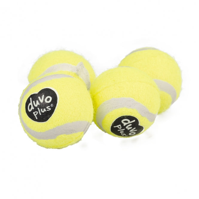Duvoplus Tennisbälle - gelb - 3 Stück - 6cm Tierbedarf