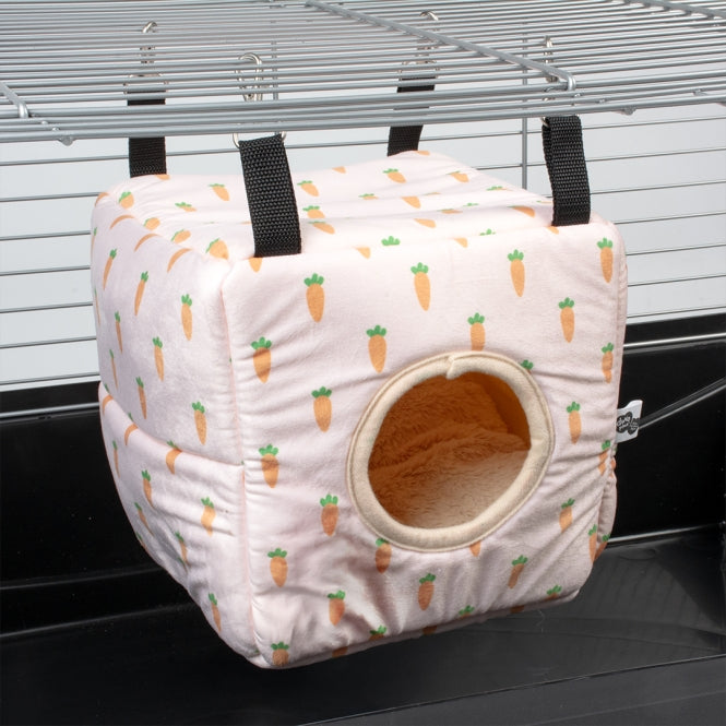 DUVO Duvoplus Hängehaus Cube Carrot – Kleintierzubehör