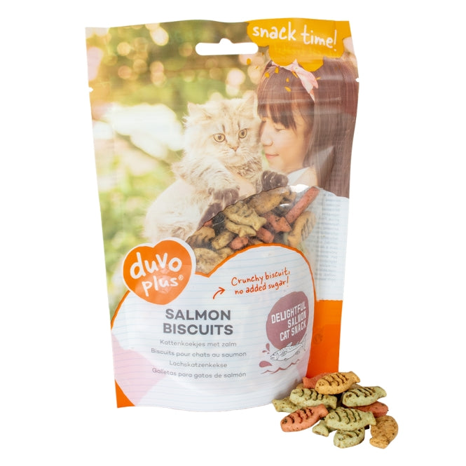 DUVO Duvoplus Cat Snack Lachskekse 50g – Katzensnack