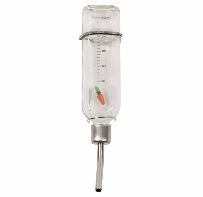 Duvoplus Kleintier-Trinkflasche aus Glas - 350ml