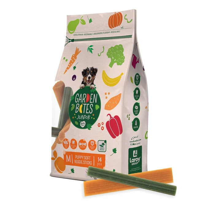 DUVO Garden Bites Puppy Soft Veggie Sticks - M - 12cm / 14 Stück – Hundesnack