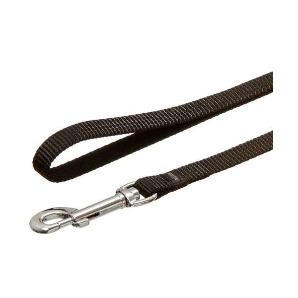 Karlie Art Sportiv Silverplus Leine - Schwarz - 25 mm / 100 cm