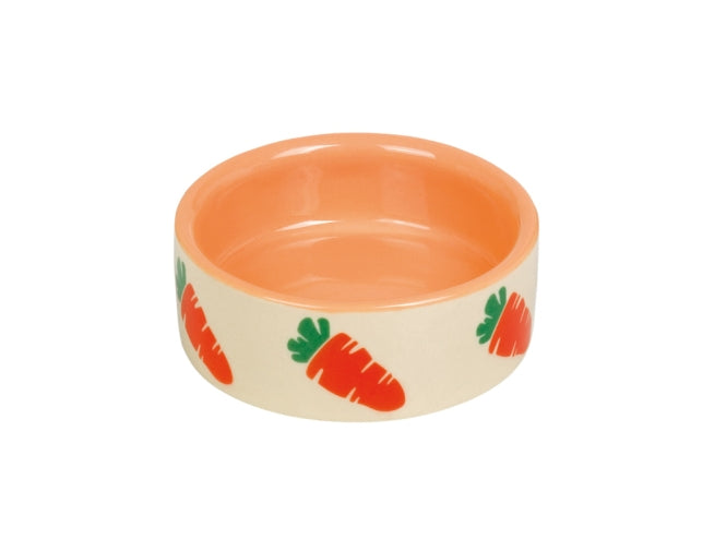 Nobby Keramikschale Carrot – Kleintier-Napf & Tränke