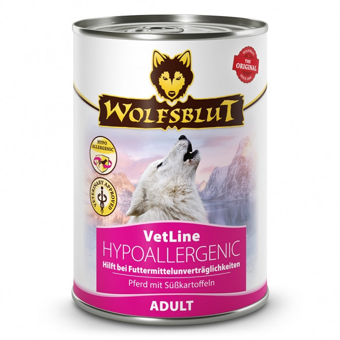 Wolfsblut Dose VetLine Hypoallergenic 395g, 6 Stück