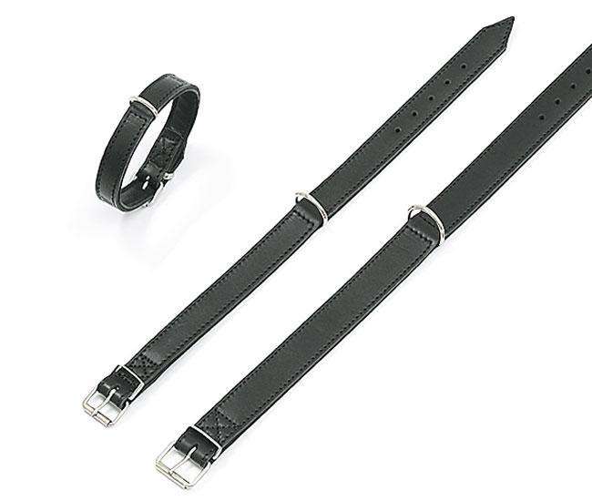 Karlie RONDO Halsband genäht - Schwarz - 32 mm, 70 cm Hundehalsband