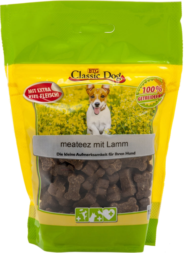 Classic Dog Snack meateez mit Lamm 150g, 12 Stück