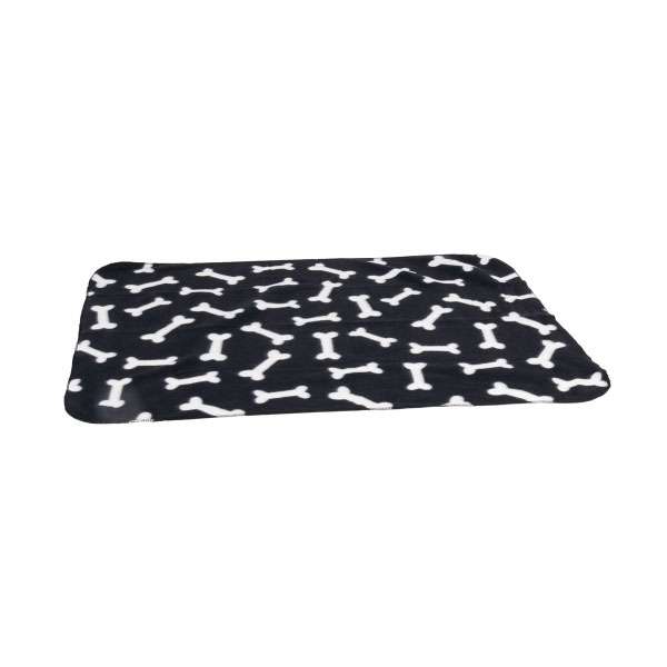 Karlie Flamingo Fleecedecke Milda - 100 x 70 cm - Schwarz Tierbedarf