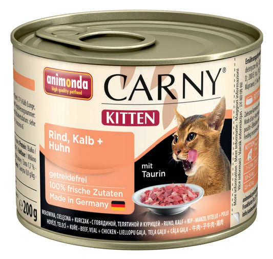 Animonda Cat Dose Carny Kitten Rind & Kalb & Huhn - 200 g