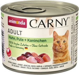 Animonda Cat Dose Carny Adult Huhn & Pute & Kaninchen - 200 g, 6 Stück